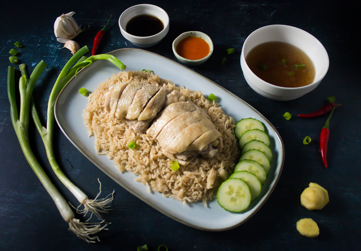 How to make Singapore Hawker style Hainanese Chicken Rice at home